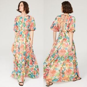One33 Social Pink Floral Long Sleeve Day Dress - Pink - 4